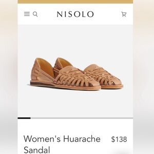 Women's Huarache Sandal Size 7.5 like new!